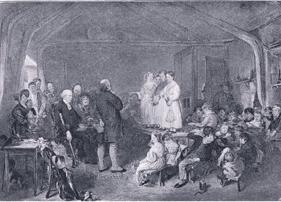 Katekes i ett skolrum, från The Magazine of Art 1893, Cassell and Company, 1893 av George Harvey
