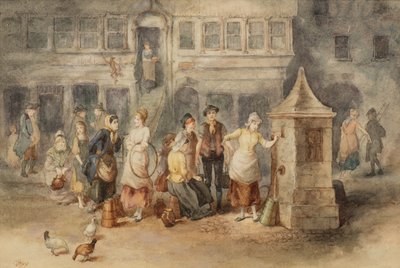 The Well (akvarell) av George Hay