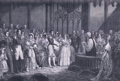 Drottning Victorias äktenskap 1840 e.Kr av George Hayter
