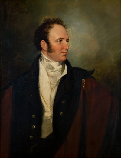 Porträtt av George Augustus Frederick Henry, 2nd Earl of Bradford, ca 1809-50 (olja på duk) av George Hayter