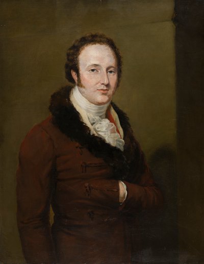 Porträtt av George Augustus Frederick Henry, Viscount Newport, och senare 2nd Earl of Bradford, c.1815-25 (olja på duk) av George Hayter