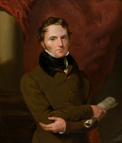 Porträtt av Lord John Russell (1792-1878), därefter 1:e Earl Russell, ca 1812-71 (olja ombord) av George Hayter