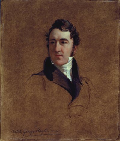 Porträttskiss av John Poulter, 1834 (olja på papp) av George Hayter