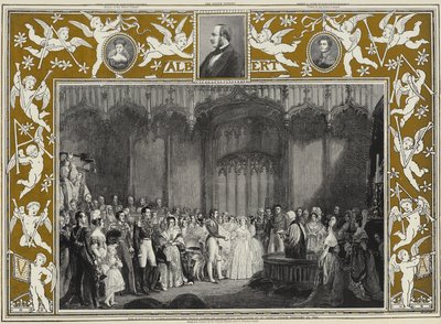Drottning Victorias och prins Alberts äktenskap av Saxe-Coburg och Gotha vid St James