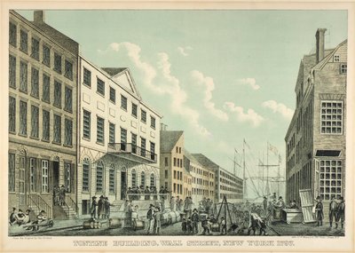 Tontine Building, Wall Street, N.Y., 1797 av George Hayward