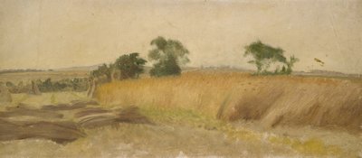 Studie av ett majsfält av George Hemming Mason