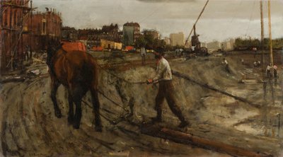 Byggarbetsplats av George Hendrik Breitner
