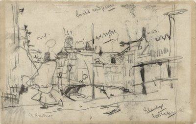 Använd över Elandsgracht av George Hendrik Breitner