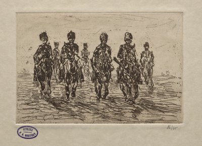 Kavalleri scen av George Hendrik Breitner