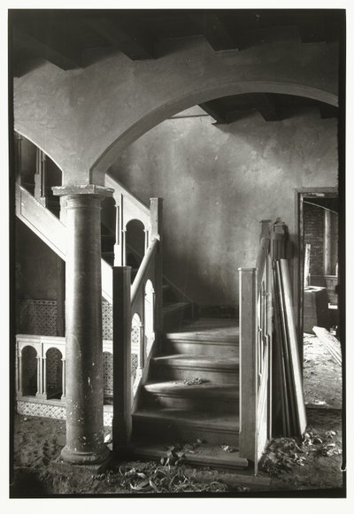 Hallen i Inter Quercus-huset i Aerdenhout, under uppbyggnad av George Hendrik Breitner