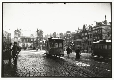 Utsikt över Leidseplein i Amsterdam av George Hendrik Breitner
