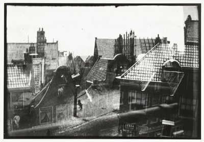 Utsikt över hustaken i Amsterdam av George Hendrik Breitner