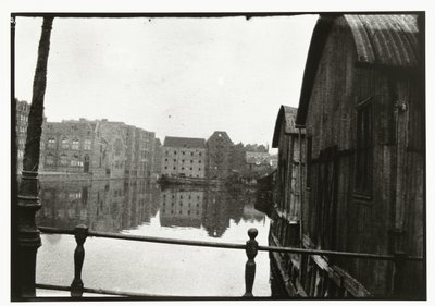 Utsikt från bron till Prinseneiland i Amsterdam av George Hendrik Breitner