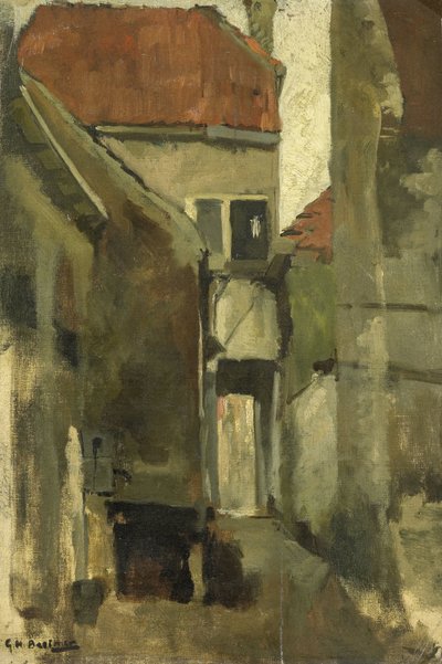 Neighborhood Street i Rijswijk nära Haag av George Hendrik Breitner