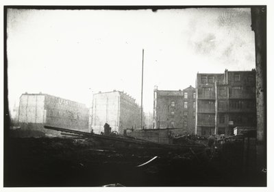 Nybyggnation längs Jacob van Lennep-kanalen i Amsterdam av George Hendrik Breitner