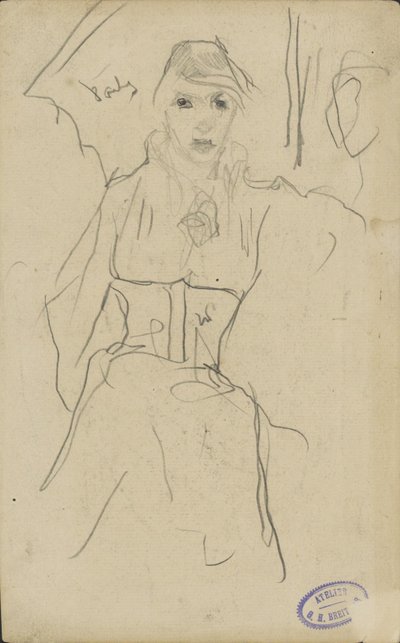 stående kvinna av George Hendrik Breitner