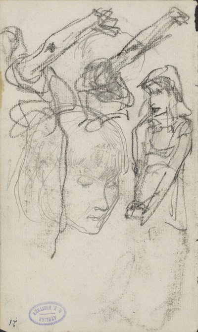 Studieblad med kvinnor av George Hendrik Breitner