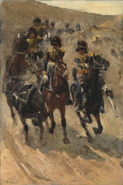 De gula ryttarna Hästartilleri av George Hendrik Breitner