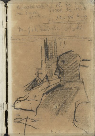Två sittande män av George Hendrik Breitner