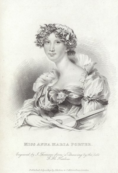 Anna Maria Porter, engelsk poet och romanförfattare av George Henry (after) Harlow