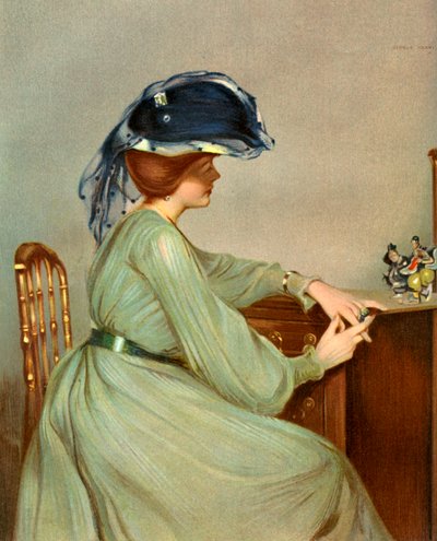 Den blå slöjan, 1904. av George Henry