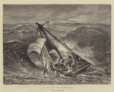 En kuling i Nordsjön av George Henry Andrews
