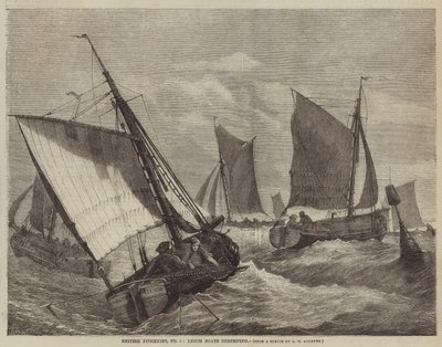 British Fisheries, nr 6, Leigh Boats räkor av George Henry Andrews
