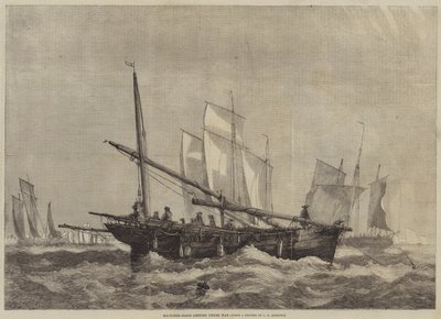 Makrill-båtar på väg av George Henry Andrews