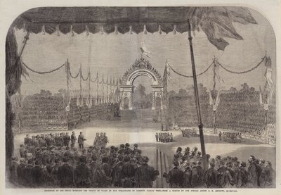 Mottagande av Hans Kungliga Höghet Prinsen av Wales av invånarna i Toronto, västra Kanada av George Henry Andrews