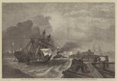 Fartyg och besättning räddade, i utställningen av Society of Painters in Water Colours av George Henry Andrews