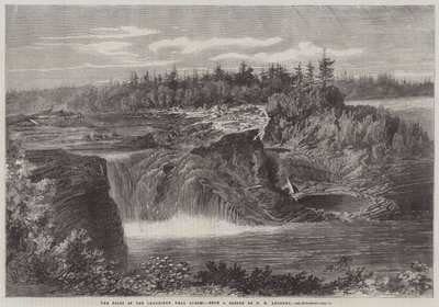 Chaudiere-fallet, nära Quebec av George Henry Andrews