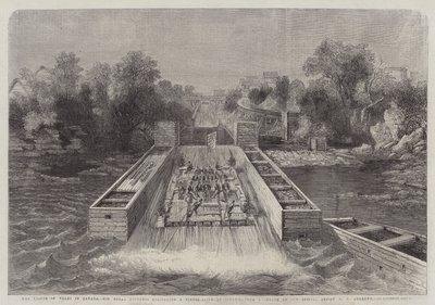 Prinsen av Wales i Kanada, Hans kungliga höghet åker ner för en timer-slide i Ottawa av George Henry Andrews