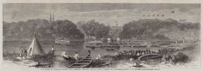 Prinsen av Wales i Kanada, Lumberers Regatta, Ottawa av George Henry Andrews