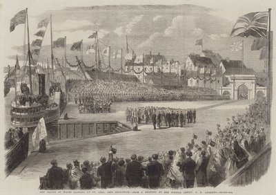 Prince of Wales landar i St John, New Brunswick av George Henry Andrews