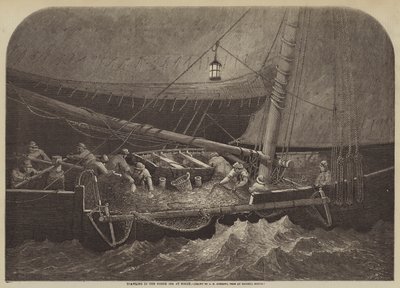 Trålning i Nordsjön på natten av George Henry Andrews