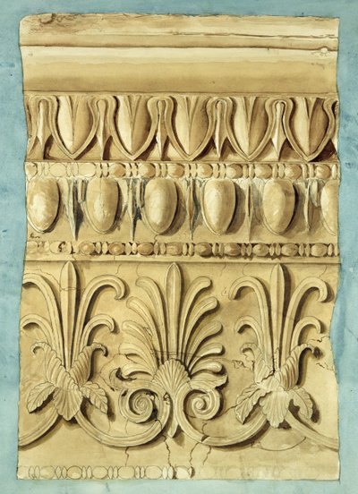 Architectural Fragment, 1837 (wc på papper) av George Henry Bailey