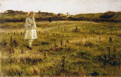 A Summer Meadow (olja på duk) av George Henry Boughton