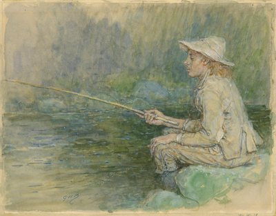 Pojke fiske av George Henry Boughton