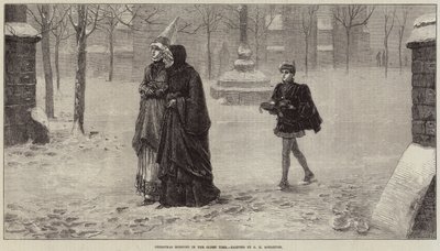 Julmorgon på den gamla tiden av George Henry Boughton
