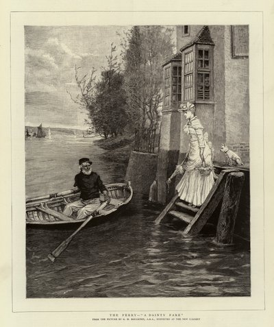 Färjan, en god maträtt av George Henry Boughton