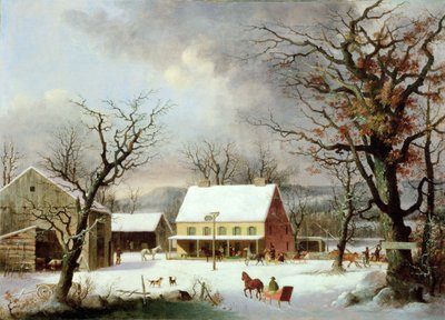 Seven Miles to Farmington, ca 1853 av George Henry Durrie