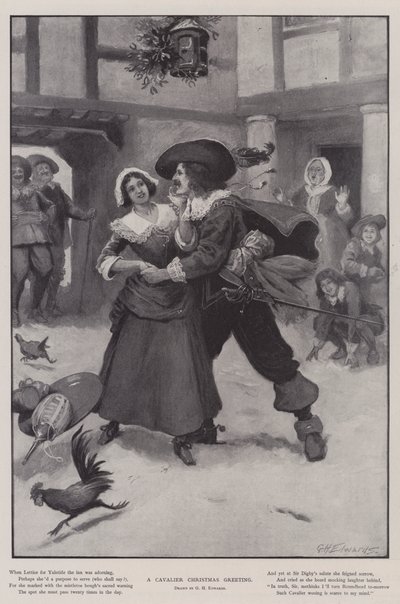 En Cavalier Julhälsning av George Henry Edwards