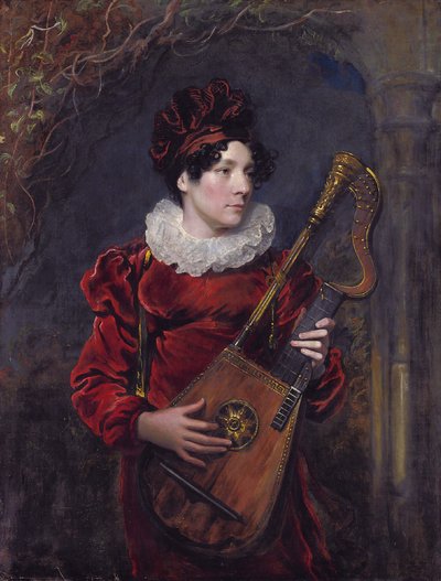 Porträtt av Kitty Stephens, senare grevinna av Essex (1794 - 1882) av George Henry Harlow