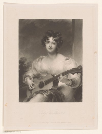 Porträtt av Elizabeth Black Lady Wallscourt (titel på objekt) av George Henry Phillips