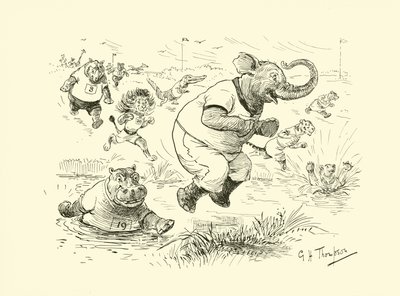 Djur vid de olympiska spelen (litografi) av George Henry Thompson