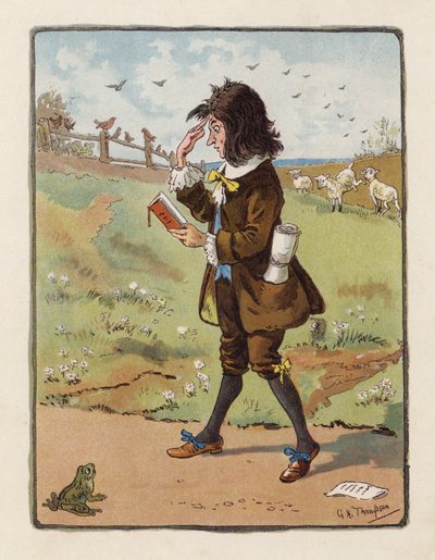 Poeten (färglitografi) av George Henry Thompson