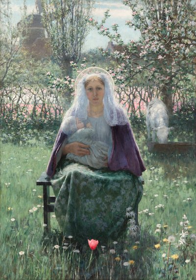 Den välsignade modern, 1892. av George Hitchcock