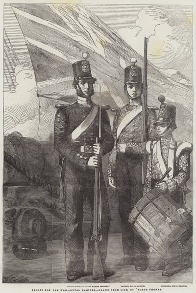 Trupper för kriget, Royal Marines av George Housman Thomas