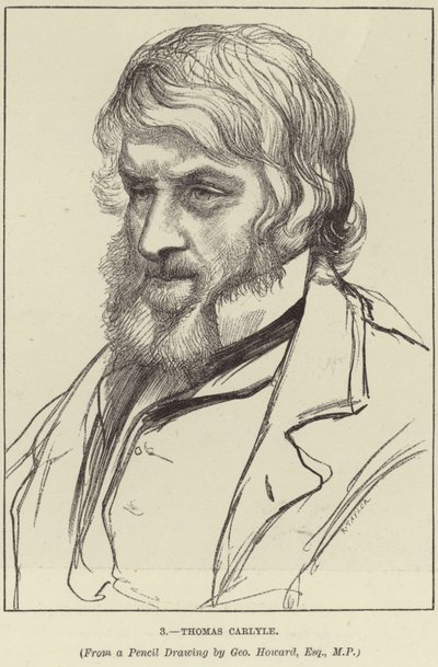 Porträtt av Thomas Carlyle av George Howard