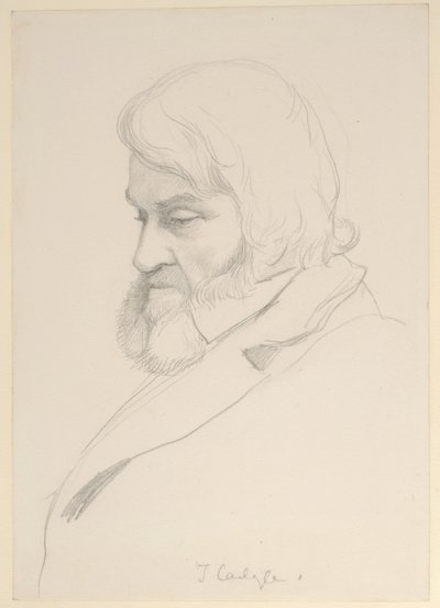 Porträtt av Thomas Carlyle, ca 1875 av George Howard